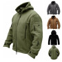 Men's US Tactical Outdoor Jacket Winter Thermal Fleece Windproof Hiking Outwear Sports Hooded Zip Up Mens Military Army Coat