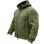 Men's US Tactical Outdoor Jacket Winter Thermal Fleece Windproof Hiking Outwear Sports Hooded Zip Up Mens Military Army Coat