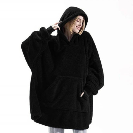 Winter Warm Hoodies Blanket with Sleeves Oversized Women /Men Pullovers Thicken Fleece Giant Blanket Hoodies