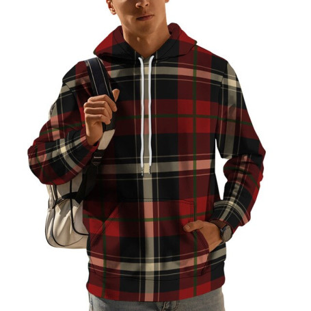 Autumn Casual Lattice 3D Print Hip Hop Hoodies Man Women Top Clothes Sweatshirt Hoodie Pullover Men Fashion Tracksuit Male