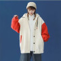 Autumn and Winter Sweater Coat Vintage Korean Sports Hoodie Warm Long Sleeve Single Breasted Fashion Hoodie Loose Top