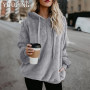 New Sweater Women's Soft Pullover Women's Hooded Sweater Knitted Sweater Women's Loose Street Fashion Women's Sweater Sweatshirt