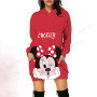 Mickey Mouse Hoodies Dresses Women Fashion Christmas Hoodie Kids Hoodie Girl Coat Women Sweats Long Sudadera Womens Dress Kawaii