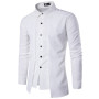 Men's Long Sleeve Shirt Fake Two Pieces of Clothing Cute Personality Fashion Street Dress