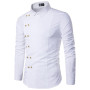 Men's Long Sleeve Shirt Button Clothes Street Fashion Designer Luxury Single Breasted Top