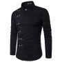 Men's Long Sleeve Shirt Button Clothes Street Fashion Designer Luxury Single Breasted Top