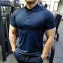 Men Running T-shirt Gym Sport Homme Athletic Shirt Workout Fitness Clothing Short Sleeve Tops