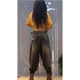 2023 Spring Autumn New Arts Style Women High Waist Loose Vintage Jeans Embroidery Cotton Denim Harem Pants  V621