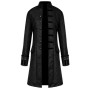 Adult Men Gothic Halloween Steampunk Trench Coat Victorian Costume Frock Cosplay Men‘s Vintage Tailcoat Jacket Outfit