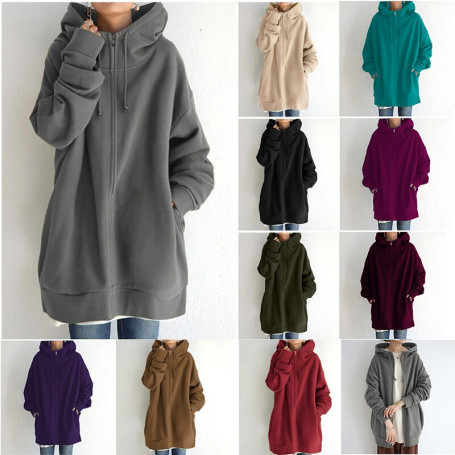 2023 Women Long Hoodies Sweatshirt Sportswear Autumn Fashion Ladies Long Sleeve Hooded Pullover Casual Tops Femme Clothing