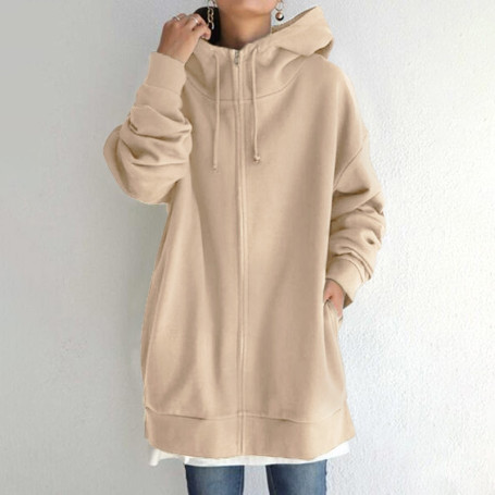 2023 Women Long Hoodies Sweatshirt Sportswear Autumn Fashion Ladies Long Sleeve Hooded Pullover Casual Tops Femme Clothing