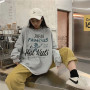 Vintage Oversized Sweatshirt Fall Casual Harajuku Hip Hop Casual Loose O-Neck Korean Fashion Women Pullover Streetwear