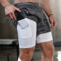 Camo Running Shorts Men 2 In 1 Double-deck Quick Dry GYM Sport Shorts Fitness Jogging Workout Shorts Men Sports Short Pants man