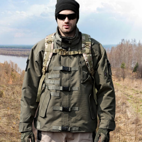 Men Military Tactical Jacket High-quality Waterproof Wear-resistant Multi-pocket Bomber Jackets Outdoor Hiking Windproof Coat