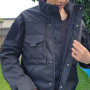 Men Tactical Cargo Jackets Waterproof Multifunctional Pocket Wear-resistant Coat