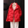 Women's Coats Demi-season Jacket Fashionable Loose Down Jacket Keep Warm Tops Garment Clothes