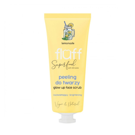 Glow Up Face Scrub rozświetlający peeling do twarzy Lemoniada