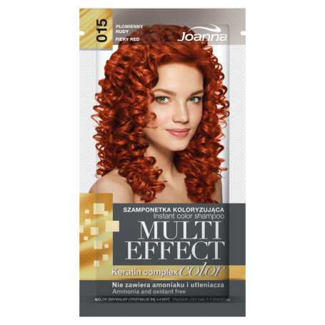 Multi Effect szamponetka koloryzująca 015 Płomienny Rudy 35g