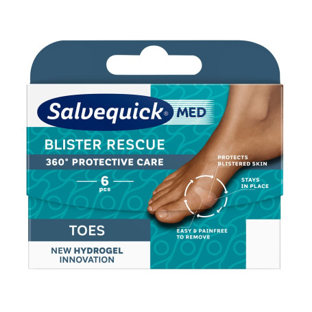 Blister Rescue hydrożelowe plastry na pęcherze na palcach 6szt