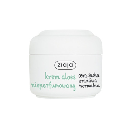Bio aloesowy krem nieperfumowany do cery suchej i wrażliwej 50m