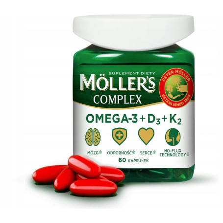 Complex Omega-3 + D3 + K2 suplement diety 60 kapsułek