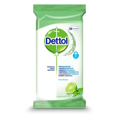 Dettol chusteczki do mycia i dezynfekcji powierzchni antybaktery
