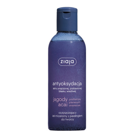 Jagody Acai oczyszczający żel micelarny z peelingiem 200ml