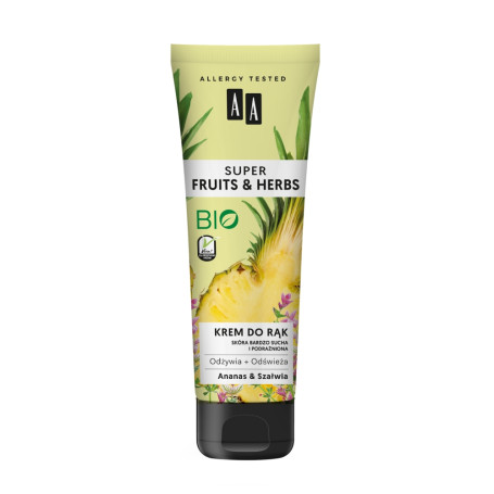 Super Fruits & Herbs krem do rąk Ananas i Szałwia 100ml