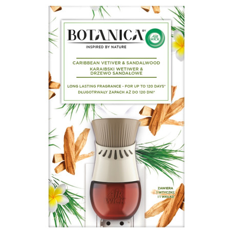 Botanica elektryczny odświeżacz powietrza Karaibski Wetiwer & 