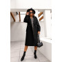 Women Long Sleeve Casual Oversize Outwear Jackets Coat Solid Color Plus Size Woolen Blends Warm Coat