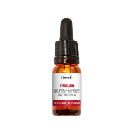 Awokado serum nawilżające do twarzy z kwasem hialuronowym 10ml
