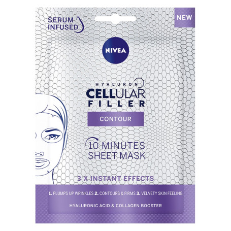 Hyaluron Cellular Filler Contour 10-minutowa maska w płachcie 1