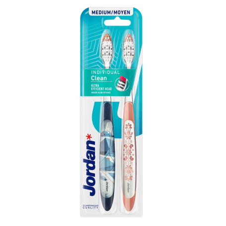 Individual Clean szczoteczka do zębów Średnia 2szt.