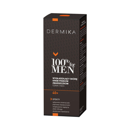 100% for Men Cream 40+ wygładzający skórę krem przeciw zmars