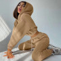 Women Tracksuit Hoodies Sweatshirt and Sweatpants Casual Sports 2 Piece Set Couture
