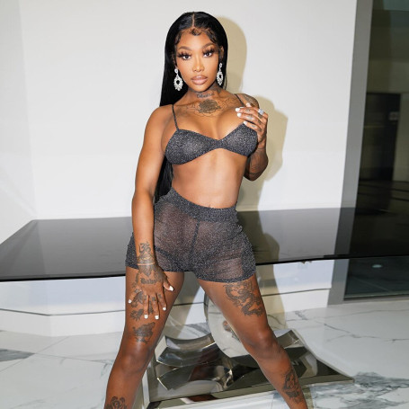 Women Sneaky Design Clothing New Mesh See-through Backless Sexy Fashion Blouse and Pants