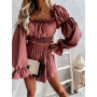 Women Casual Two Piece Suit Slash Neck Off The Shoulder Solid Folds Fashion High Waist Elasticity Shorts Loose