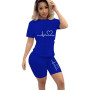 Summer Women Two Piece Set Sportswear T-Shirts and Shorts Ladies Casual O-Neck Pullover Short Sleeve T-Shirt Casual Tracksuit