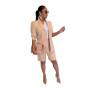 Women's coats shorts two-piece leisure suits