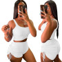 Women 2 piece sets outfits shorts and Sleeveless tops