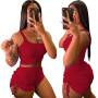 Women 2 piece sets outfits shorts and Sleeveless tops