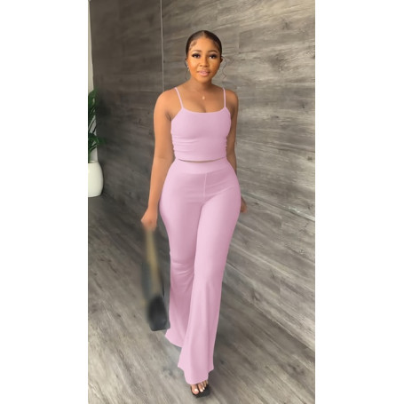 Women outfits 2 piece set pants crop top clothes