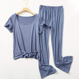 Summer 2 Piece Pajamas Set Women T shirts Pants Summer 2 Piece Pajamas Set Women T shirts Pants