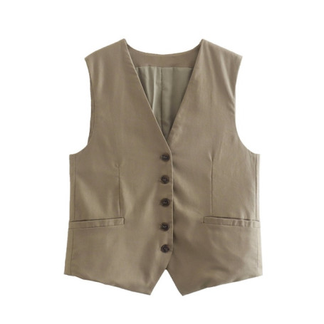 Summer Women 2 Pieces Shorts Sets Fashion Flax V-Neck Single Breasted Vest +Shorts With Belt Causal Woman Sets