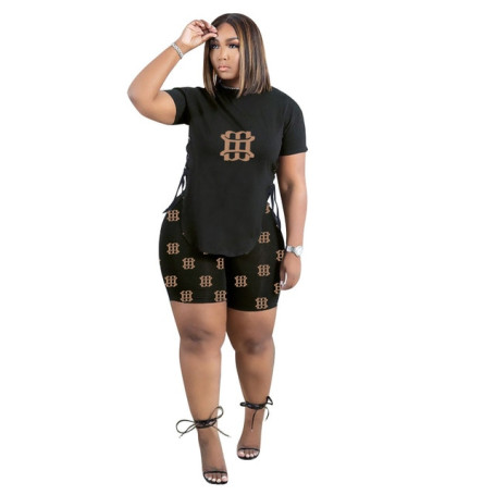 Zoctuo 2 Two-piece Suit Houndstooth Red Checked Plaid Printing Shorts Sets Women's 2 Pieces Outfit Leggings Pants Suits Clothes