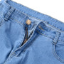 Men Snow Washed Patchwork Holes Ripped Jeans Plus Big Size Vintage Patch Slim Straight Denim Long Pants Men Long Jeans