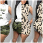 3D Effect Street Hipster Brand  Street Hipster Women's Polyester Sleeveless Fashion Casual Set Original Supply
