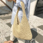 Vintage Summer Big Capacity Travel Bag Bohemian Casual Bags Solid Color Shopper Beach Bag Grocery Bag Mesh Net Bags