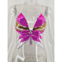 Summer Women New Style Explosive Design Sense Of Fashion Sexy Nightclub Vest Suspender Sequined Top