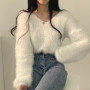 Chic Gentle Sweaters Soft Women V-Neck Loose Pullovers Fashion Knitted All Match High Street Slim Casual Autumn